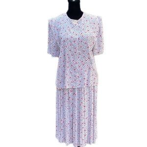 Vtg 80s Union Made EVAN PICONE 2 Piece Set Women’s Suit Stranger Things Inspired